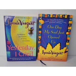 Iyanla Vanzant 2 Book Yesterday I Cried One Day My Soul Just Opened Up Self-Help